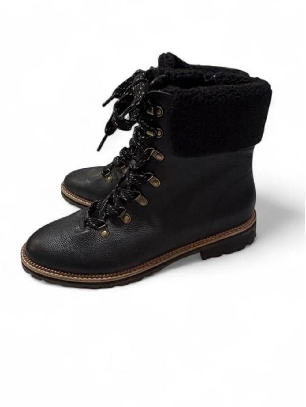 Lands' End Women's Fleece Lined Black Boot